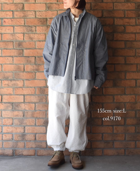 NVL2503SPD SEERSUCKER PLAIN OVERDYE EASY PANTS