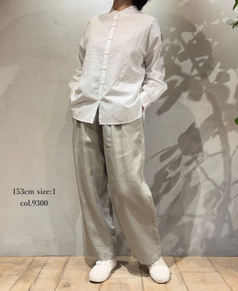 GNMDS2501NLT LINEN TWILL 2TUCK TAPERED EASY PANTS