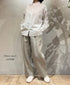 GNMDS2501NLT LINEN TWILL 2TUCK TAPERED EASY PANTS