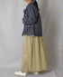 INAM2515FD COTTON FLOWER PRINT GATHERED EASY SKIRT WITH LINING