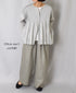 GNMDS2502NLT LINEN TWILL 2TUCK WIDE EASY PANTS