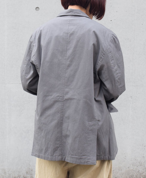 NVL2501CP 40s ORGANIC POPLIN SIDE VENTS REGULAR COLLAR JACKET
