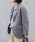 NVL2501CP 40s ORGANIC POPLIN SIDE VENTS REGULAR COLLAR JACKET