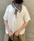 CLNAM2402S COTTON STRIPE TRIANGLE SCARF