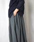 NMDS25236D COTTON & LINEN PATCHWORK RAJASTHAN TUCK GATHERED SKIRT