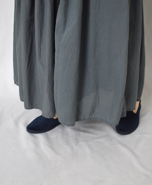 NMDS25236D COTTON & LINEN PATCHWORK RAJASTHAN TUCK GATHERED SKIRT