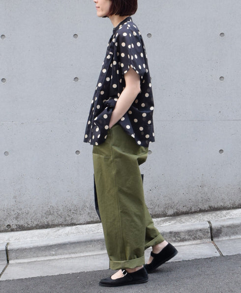 GNHT2451CL COTTON/LINEN KERSEY BAKER PANTS
