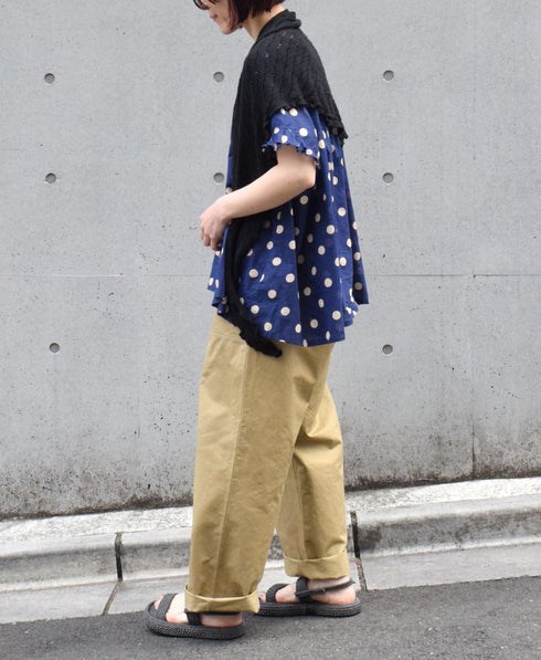 GNHT2451CL COTTON/LINEN KERSEY BAKER PANTS