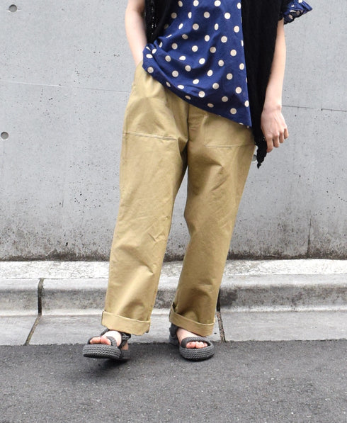 GNHT2451CL COTTON/LINEN KERSEY BAKER PANTS