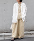 INAM2516FD COTTON FLOWER PRINT GATHERED EASY PANTS WITH LINING