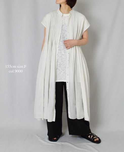 GNSL24043 SLUB VINTAGE CREW-NECK FRENCH/SL LONG SHIRT