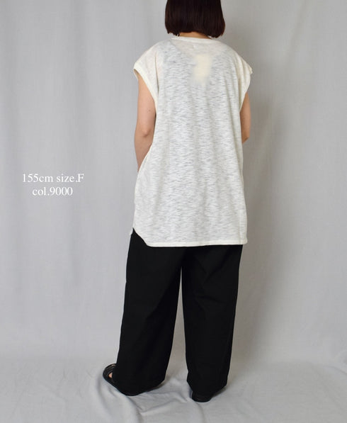 GNSL24043 SLUB VINTAGE CREW-NECK FRENCH/SL LONG SHIRT