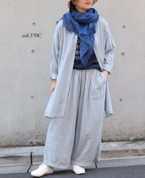 AGAM2501 LINEN / COTTON CHECK STOLE 65×180cm