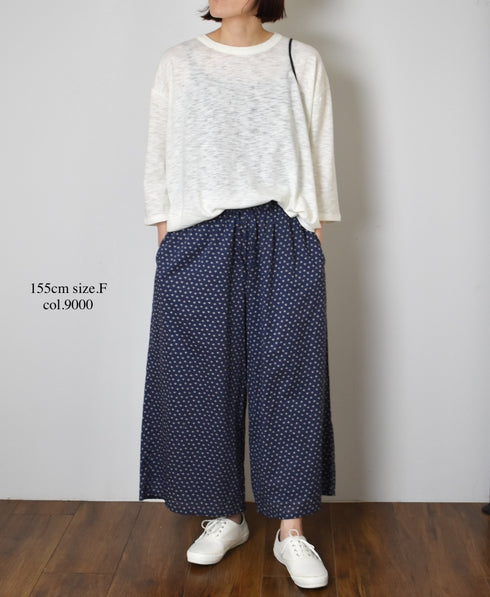 GNSL25041 SLUB VINTAGE CREW-NECK 3/4SL LONG SHIRT