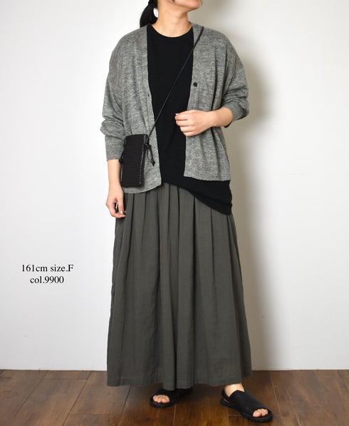 GNSL24043 SLUB VINTAGE CREW-NECK FRENCH/SL LONG SHIRT