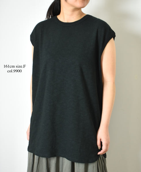 GNSL24043 SLUB VINTAGE CREW-NECK FRENCH/SL LONG SHIRT