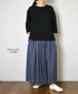 GNSL25041 SLUB VINTAGE CREW-NECK 3/4SL LONG SHIRT