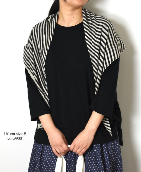 GNSL25041 SLUB VINTAGE CREW-NECK 3/4SL LONG SHIRT