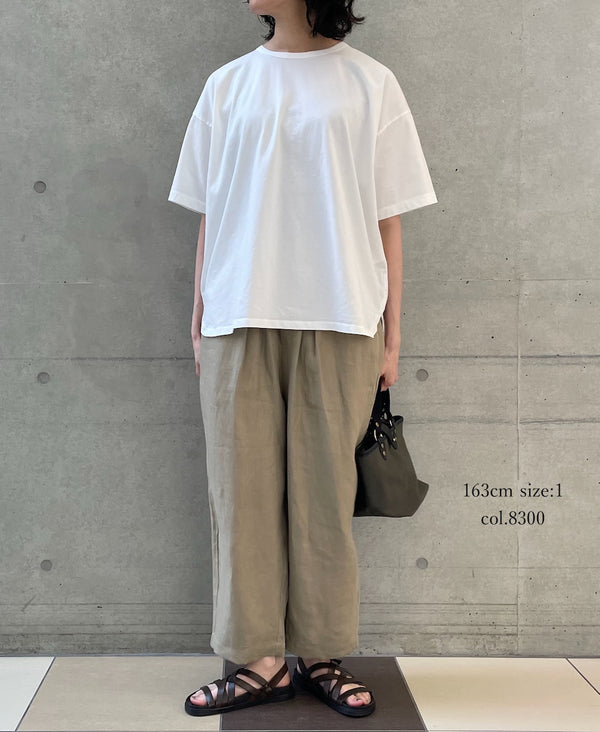 GNMDS2501NLT LINEN TWILL 2TUCK TAPERED EASY PANTS