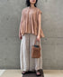 ANMDS2501 RAFFIA ONE HANDLE BARREL BAG