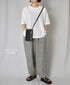 GNSL25052 GEORGETTE JERSEY CREW-NECK T-SHIRT