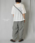 GNSL25052 GEORGETTE JERSEY CREW-NECK T-SHIRT