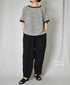 INSL24206 60s LINEN PLAIN EASY PANTS