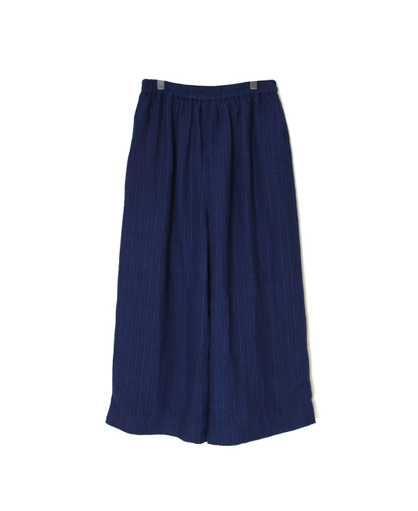 INMDS25122 YARN DYE NATURAL INDIGO EASY PANTS