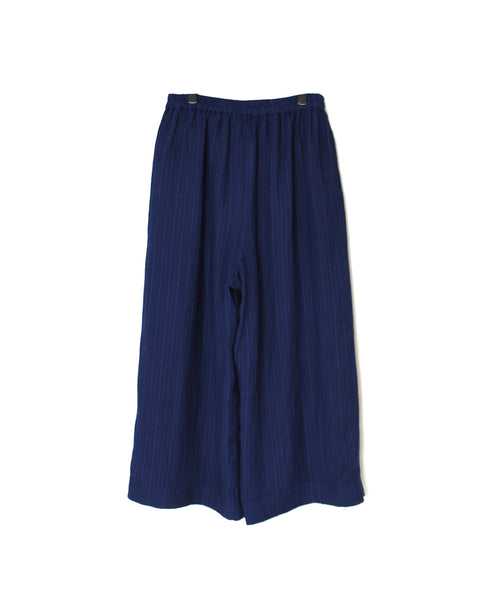 INMDS25122 YARN DYE NATURAL INDIGO EASY PANTS