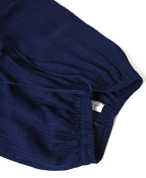 INMDS25122 YARN DYE NATURAL INDIGO EASY PANTS