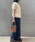 ANMDS2501 RAFFIA ONE HANDLE BARREL BAG