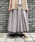 INMDS25105 80s VOILE TRIANGLE BLOCK PRINT GATHERED SKIRT