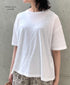 GNSL25052 GEORGETTE JERSEY CREW-NECK T-SHIRT