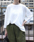 GNSL25041 SLUB VINTAGE CREW-NECK 3/4SL LONG SHIRT