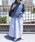 GNSL25041 SLUB VINTAGE CREW-NECK 3/4SL LONG SHIRT