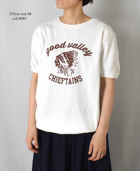 NGT9801 2841 7.2oz HEAVY WEIGHT COTTON "CHIEFTAINS" 7.2oz CREW-NECK S/SL TEE CUFF & HEM RIB