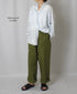 NVL2531CB 60s ORGANIC CAMBRIC BANDED COLLAR L/SL OVERSIZED SHIRT