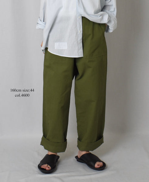 GNHT2451CL COTTON/LINEN KERSEY BAKER PANTS