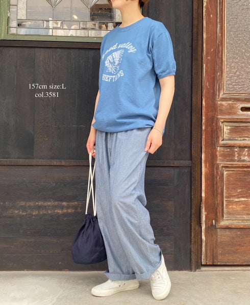 NGT9801 2841 7.2oz HEAVY WEIGHT COTTON "CHIEFTAINS" 7.2oz CREW-NECK S/SL TEE CUFF & HEM RIB