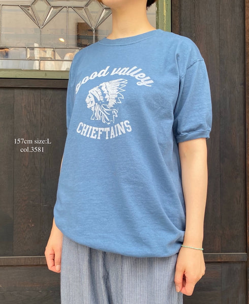 NGT9801 2841 7.2oz HEAVY WEIGHT COTTON "CHIEFTAINS" 7.2oz CREW-NECK S/SL TEE CUFF & HEM RIB