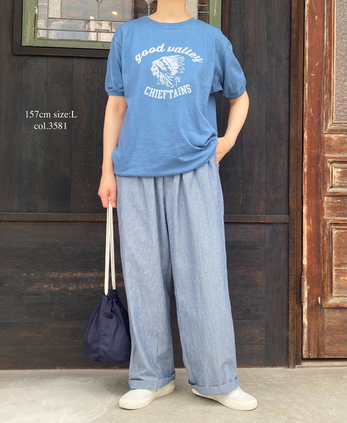 NGT9801 2841 7.2oz HEAVY WEIGHT COTTON "CHIEFTAINS" 7.2oz CREW-NECK S/SL TEE CUFF & HEM RIB