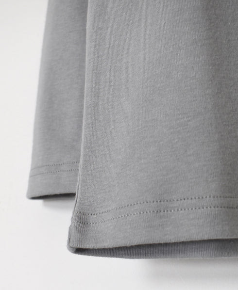 NMF1051 1×1 COTTON RIB TURTLE-NECK L/SL T-SHIRT