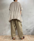 GNMDS2501NLT LINEN TWILL 2TUCK TAPERED EASY PANTS