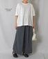 GNSL25052 GEORGETTE JERSEY CREW-NECK T-SHIRT