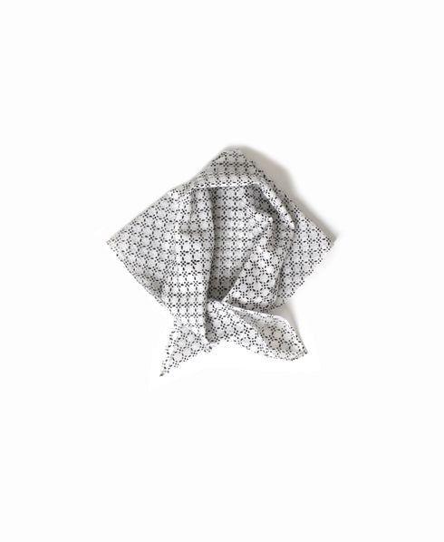 ZMD0408 BLOCK PRINT SCARF 60×60㎝