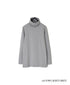 NMF1051 1×1 COTTON RIB TURTLE-NECK L/SL T-SHIRT