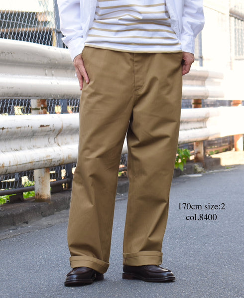 GNAM2551 ORGANIC COTTON HERRINGBONE WORK PANTS