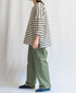 NLA2351 REGULAR STRIPE OVERSIZE L/SL BOAT-NECK BASQUE SHIRT