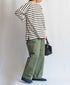 NLA2351 REGULAR STRIPE OVERSIZE L/SL BOAT-NECK BASQUE SHIRT