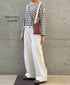 NLA2351 REGULAR STRIPE OVERSIZE L/SL BOAT-NECK BASQUE SHIRT